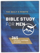 The Daily 5-Minute Bible Study for  Men: 365 Focused, Inspiring Readings