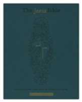 The Jesus Bible Artist Edition, NIV,  Genuine Leather, Calfskin, Green, Limited Edition, Comfort Print