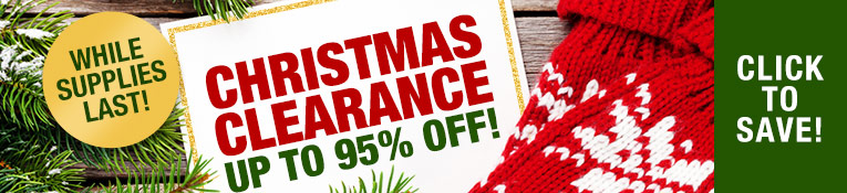 Christmas Clearance Up to 95% Off! While Supplies Last! Click To Save!